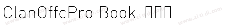 ClanOffcPro Book字体转换